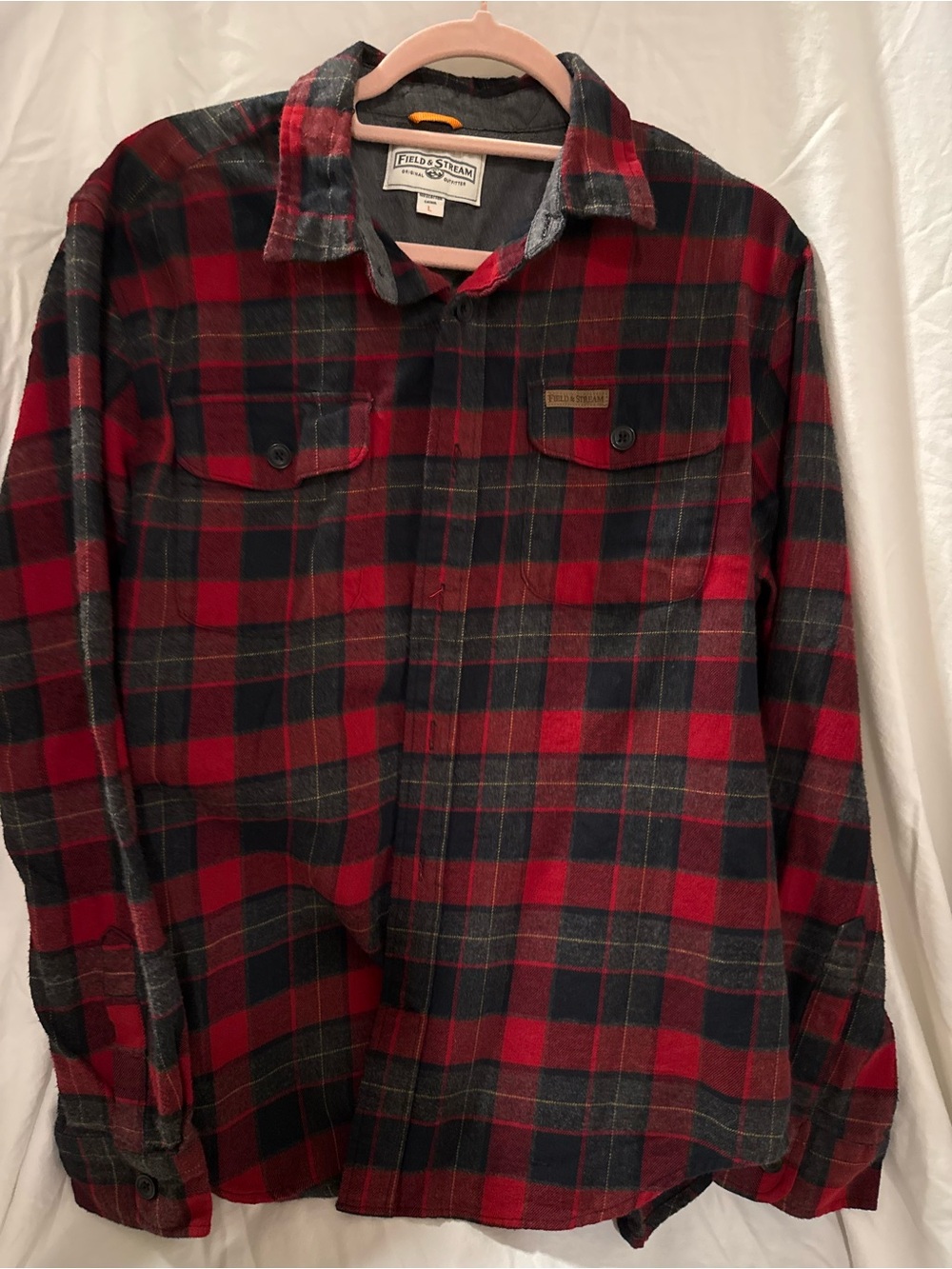 Field & Stream Red and Black Plaid Flannel